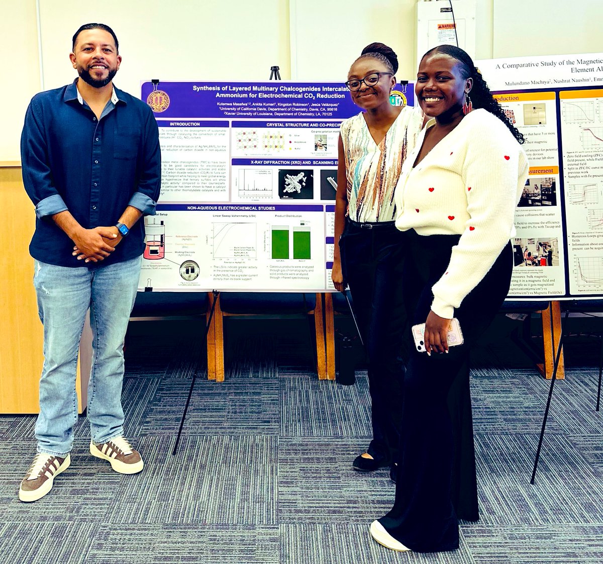Jesús M. Velázquez (@velazquez_lab) on Twitter photo Our research team members supported our UCOP-HBCU-REU students during the poster presentation event. Students excelled in presenting their impressive research findings to our department as well as family and friends. We are so proud 👏🏾 <a href="/UCDChem/">UC Davis Department of Chemistry</a> <a href="/UC_Newsroom/">Meredith Turner</a> <a href="/NSF/">U.S. National Science Foundation</a> Our research team members supported our UCOP-HBCU-REU students during the poster presentation event. Students excelled in presenting their impressive research findings to our department as well as family and friends. We are so proud 👏🏾 <a href="/UCDChem/">UC Davis Department of Chemistry</a> <a href="/UC_Newsroom/">Meredith Turner</a> <a href="/NSF/">U.S. National Science Foundation</a>