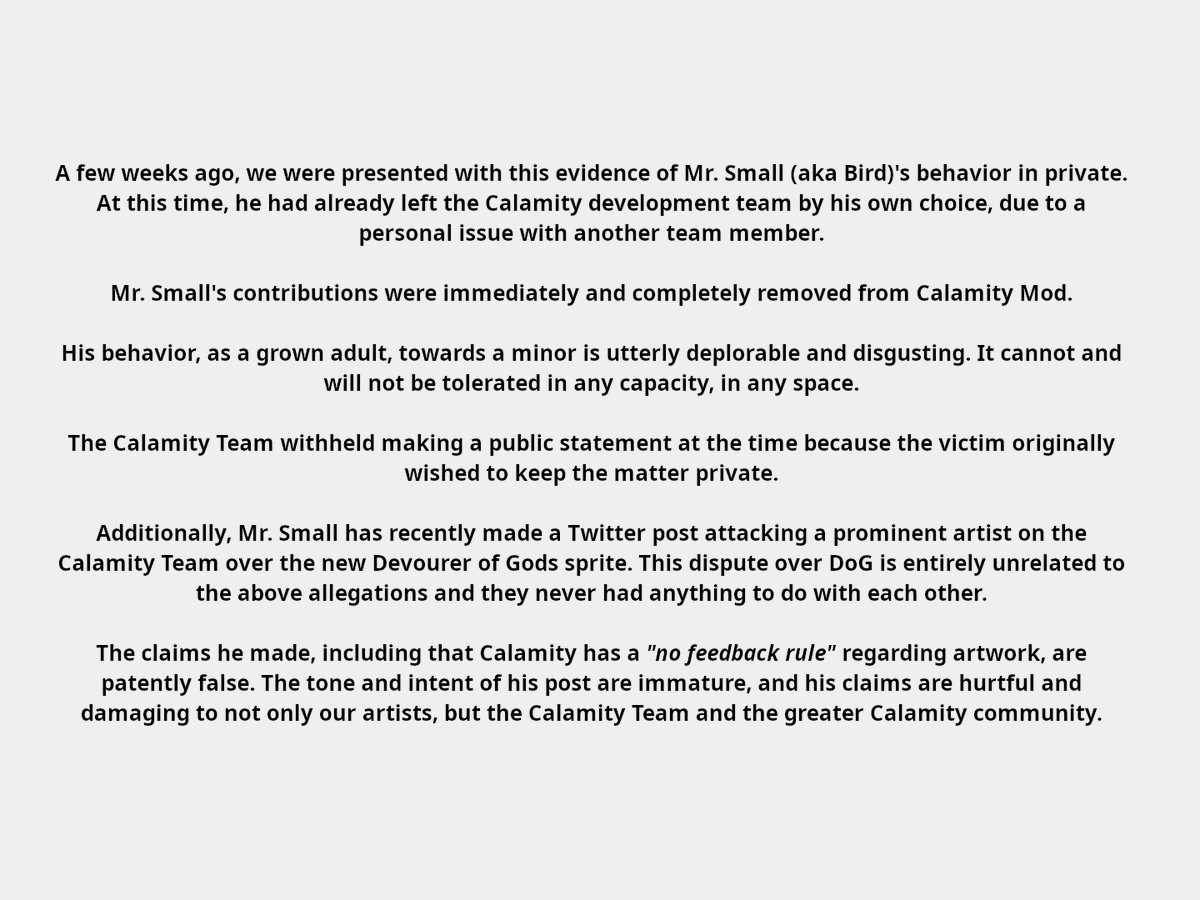Calamity Mod tweet media
