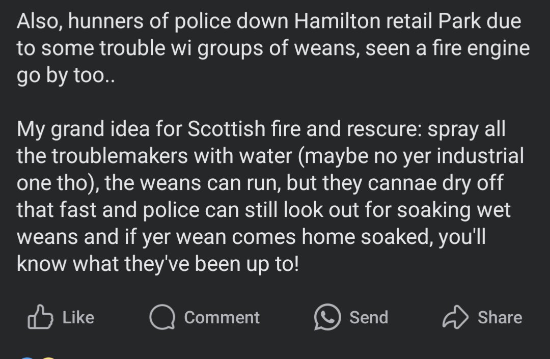 elspethod's tweet photo. @SFRS_Lan @PSOSLanarkshire

Heres a wee idea!

😁 https://t.co/n0GkpgHXvo
