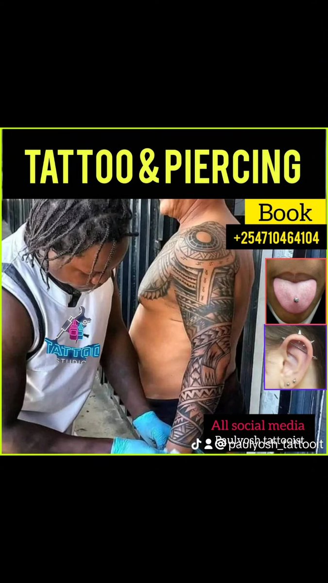 yosh_paul's tweet photo. TATTOO &amp;
 PIERCINGS ! Call/Whatsapp 0710464104

 #tattookisumu #kisumutattoos #paulyoshtattoos #microbledinginkisumukenya #ombreeyebrowskisumunyanzakenya #bodypiercinginkisumukenya #tunnelpiercinginkisumukenya #tattooshopsnearme #3dtattooshoparoundme #narvelpiercingshopsaround https://t.co/fSdl78Vg2L