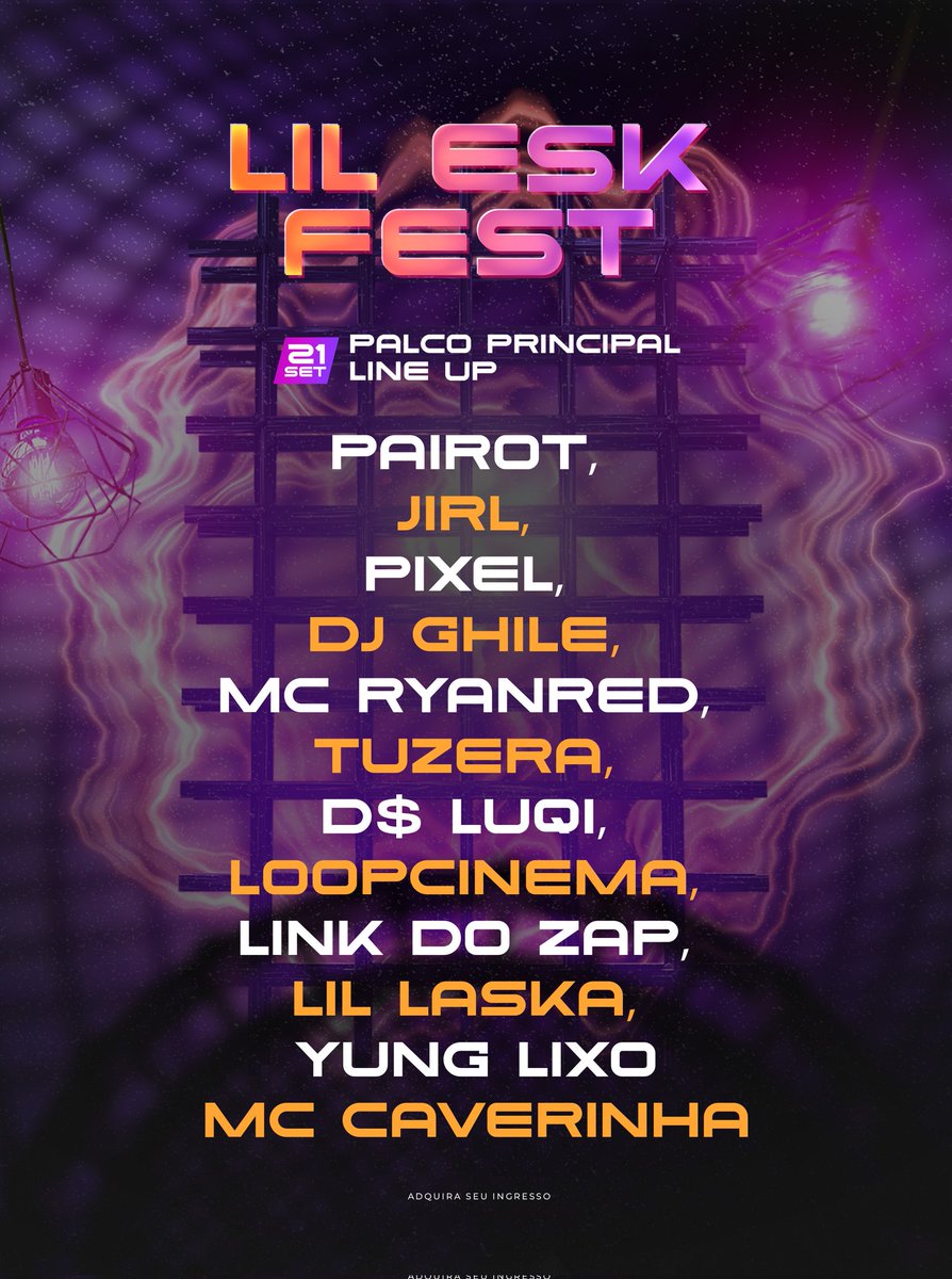LilEskFest's tweet photo. @eskimozinmorreu ❗A LINEUP QUE TODOS ESPERAVAMOS❗ #LILESKFEST https://t.co/dvXCdddMTB