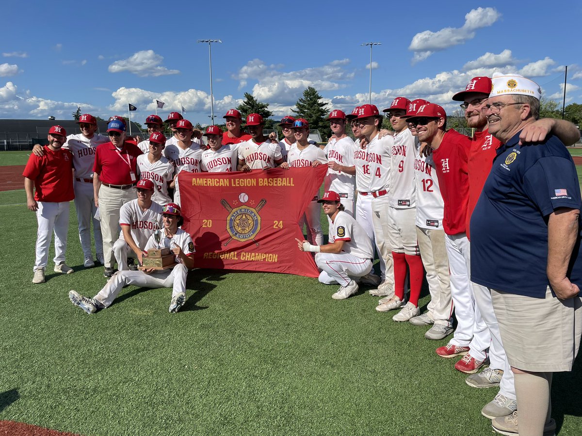 evanjrwalsh's tweet photo. @HudsonPost100 has DONE IT! The team is the American Legion Northeast champion, and will play in the World Series next week in North Carolina!

Post 100 went 5-0 in the regional tournament. Congratulations! 

@CommunityAdNews https://t.co/auEIHe87eA