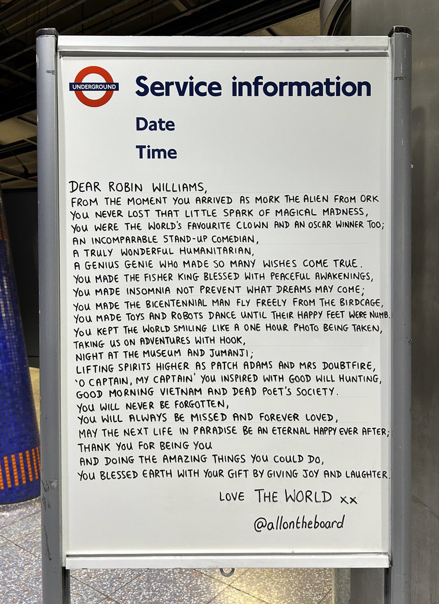 allontheboard's tweet photo. It’s been 10 years since the world lost Robin Williams. He will never be forgotten, he will always be missed and forever loved. Thanks for the joy and laughter you gave the world and the legacy you left behind. Sending love to his family, friends and fans today. 

#RobinWilliams https://t.co/X1TheeZysS