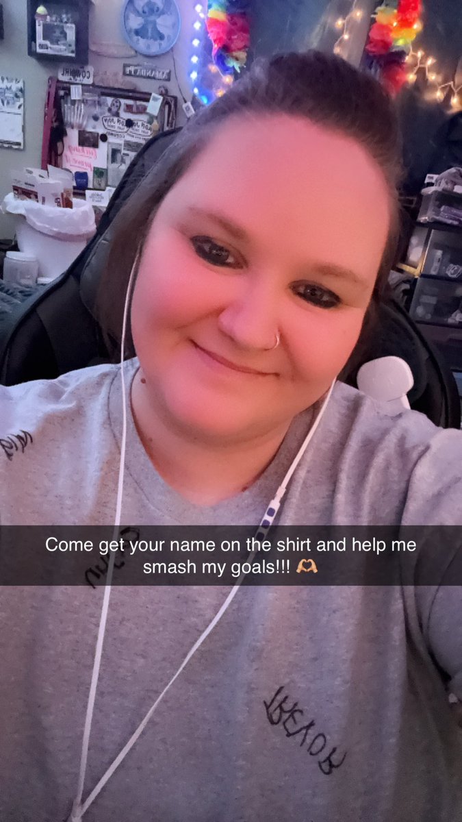 Come get your name on the shirt and help me smash my goals!!! 🫶🏼 
LIVE NOW WITH THE WISH A TIP A THON

twitch.tv/bravingwarrior