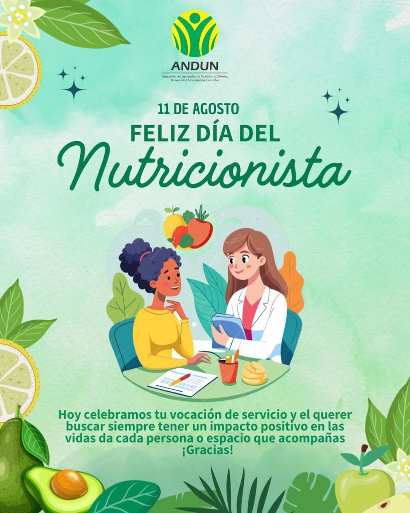 andunal's tweet image. Hoy celebramos a todas esas personas que decidieron dedicar sus estudios y vida profesional a la lucha contra el hambre, el cuidado de la salud y la nutrición. #SomosNutricionistas