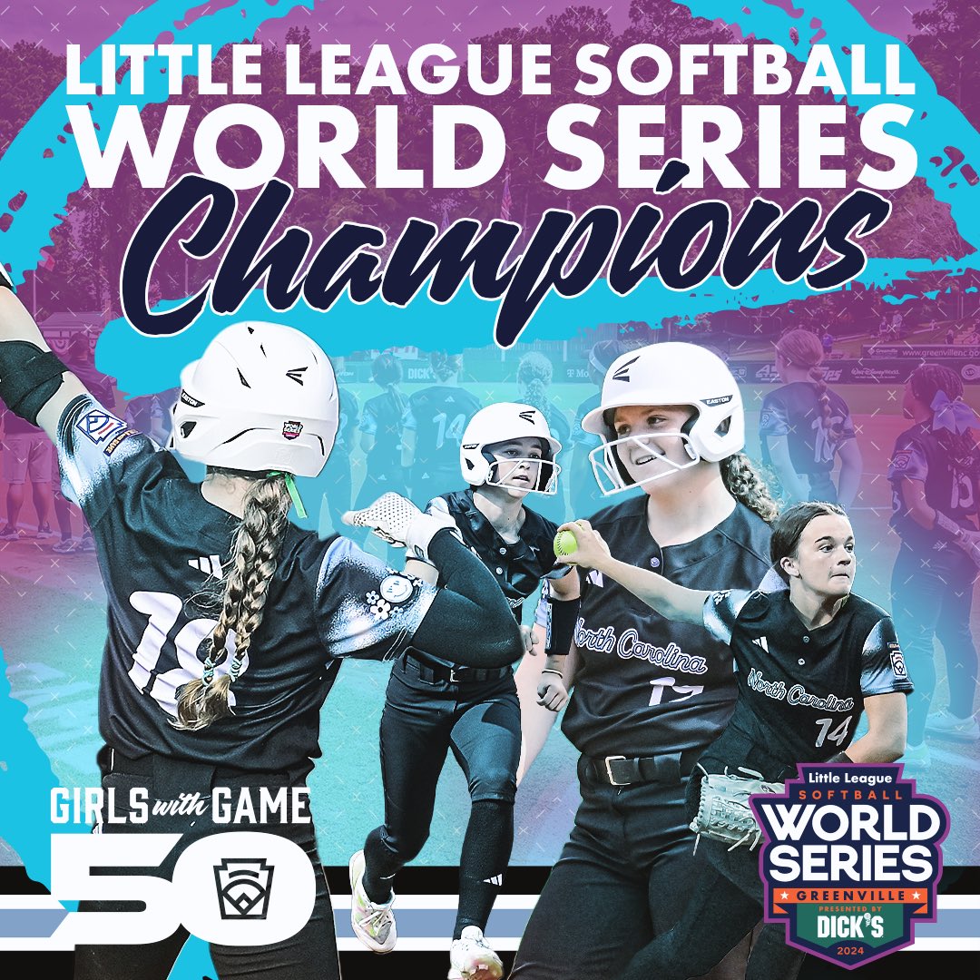 North Carolina’s Pitt County Girls Softball Little League are queens of the <a href="/LLSBWorldSeries/">Little League Softball World Series</a> 

#LLWS