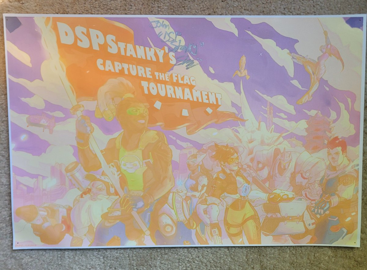 whosaidjayden's tweet photo. Packing up my childhood room... taking down my @DSPStanky @third_cookie poster I got in 2017 from an Overwatch CTF tournament. crazy how fast time moves. thank you both https://t.co/UnRFfQRFU6