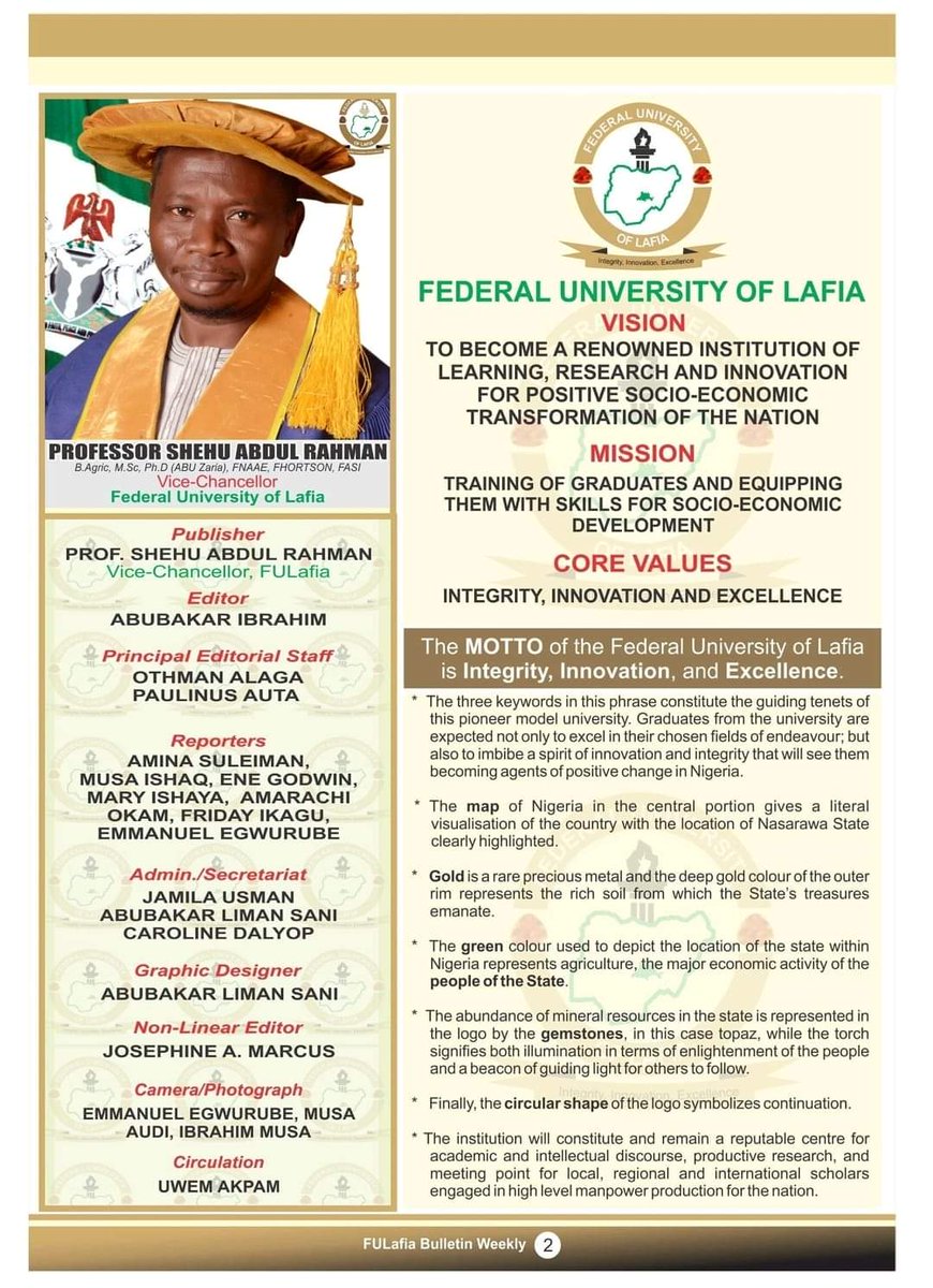 Federal University of Lafia tweet media