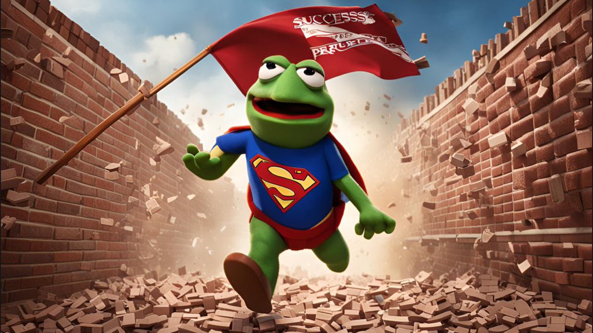 lunaFlows's tweet photo. When the world says you can’t, Super Fat Pepe shows them how it’s done. 💪🌍 #SuperfatPepe #DefyTheOdds #MemeKing @super_fat_pepe https://t.co/Z7Dxgn6rhX