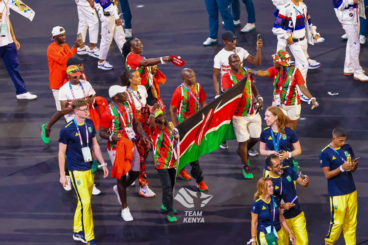OlympicsKe's tweet photo. Oh, sweet Paris! 🥹 

Over the past month, we’ve created countless unforgettable memories. Tonight, as our 3️⃣X Gold medalist Faith Kipyegon and Marathon legend, 2️⃣X Olympic Champion @EliudKipchoge , proudly carry our flag one last time, we reflect on this incredible journey.

We’re heading home as the top nation in Africa!🔝🌍

With 11 medals to our name and a commitment to #Cleansports, we’ve shattered records and broken barriers. From our first-ever female Judo athlete at the Games to a determined Fencer, a spirited young rugby team finishing 9th, and the Malkia Queens who shone brightly!

We’re heading home with, an Olympic Record, the 3rd fastest time in the 800m, a 2x Gold medalist in a single Olympics, and so much more than medals—we’re carrying VALUES.

.Inspired by the respect and camaraderie of the Olympic Games, we’re driven to work even harder and aim even higher for the LA 2028 Games, in the United States of America.

Until then,

With love, from Kenya! ❤️🇰🇪

#TeamKenya 
#HesabikaNaMabingwa