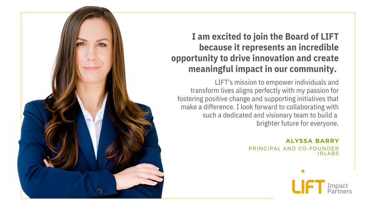 📢 We are pleased to announce Alyssa Barry and Wan-Peng Sun have joined our national Board of Directors! LIFT is grateful to have their expertise and energy as we continue to support transformational social change across Canada. 

🔗View the announcement: liftpartners.ca/news/lift-impa…