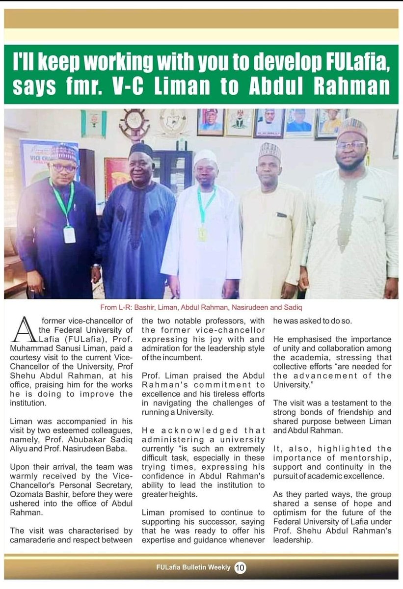 Federal University of Lafia tweet media