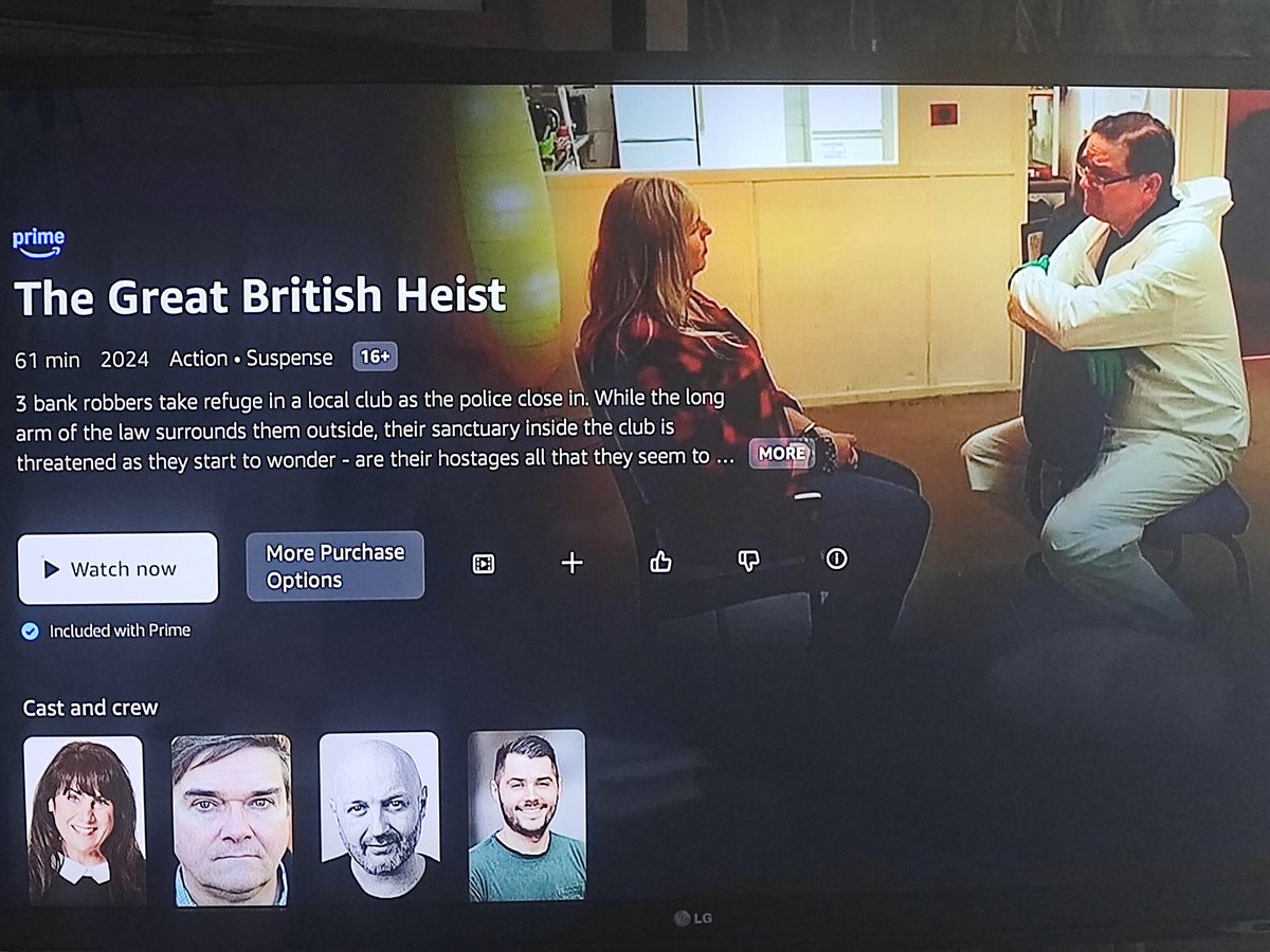 DeneezWilton's tweet image. 'The Great British Heist' is free to watch on Amazon Prime currently. Making a film is hard work, it's even harder getting it onto a steaming channel and harder still... getting people to watch it!! 😅 Shares, likes, RTs much appreciated 🙏