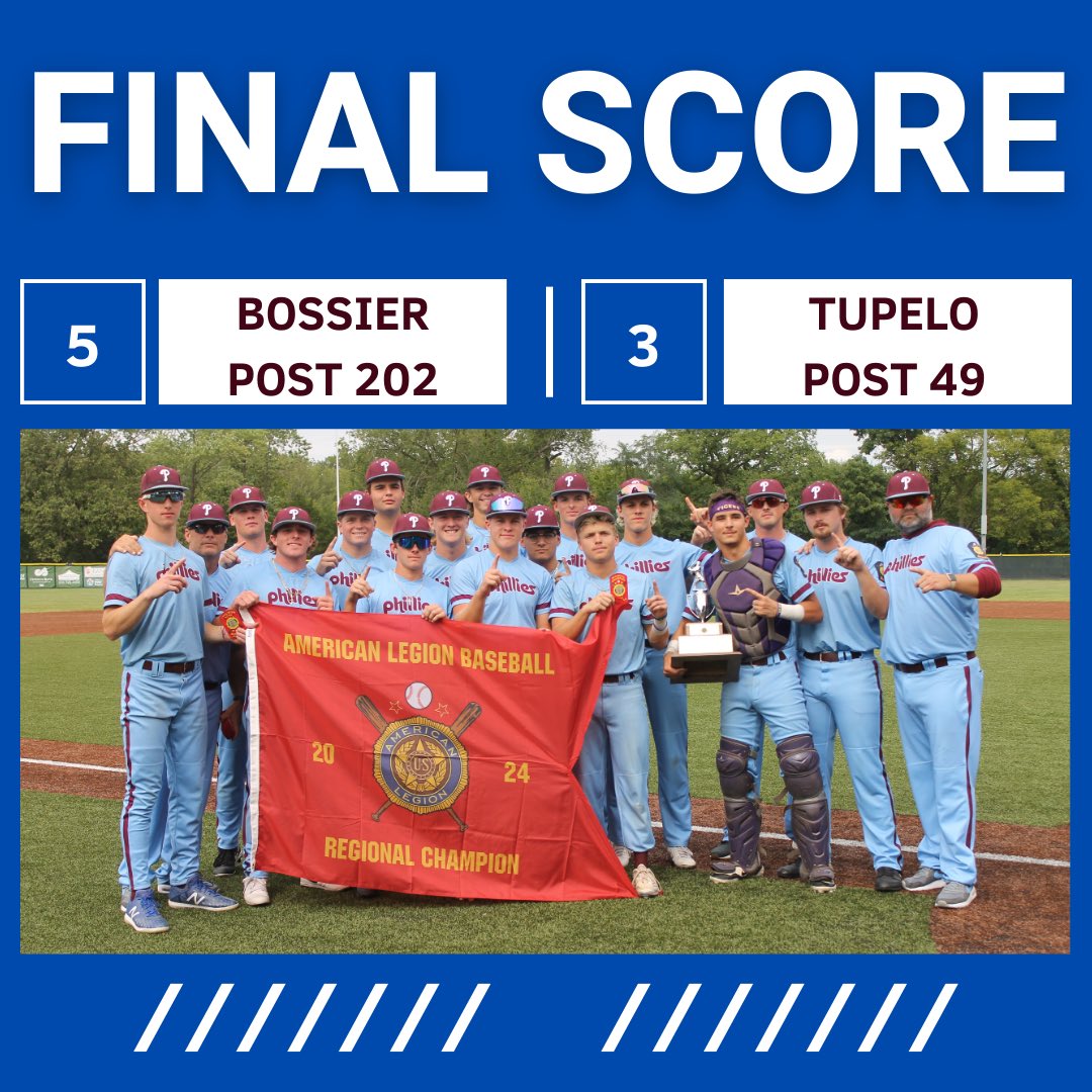 Your MidSouth Regional Champion is Bossier Post 202! Congratulations!