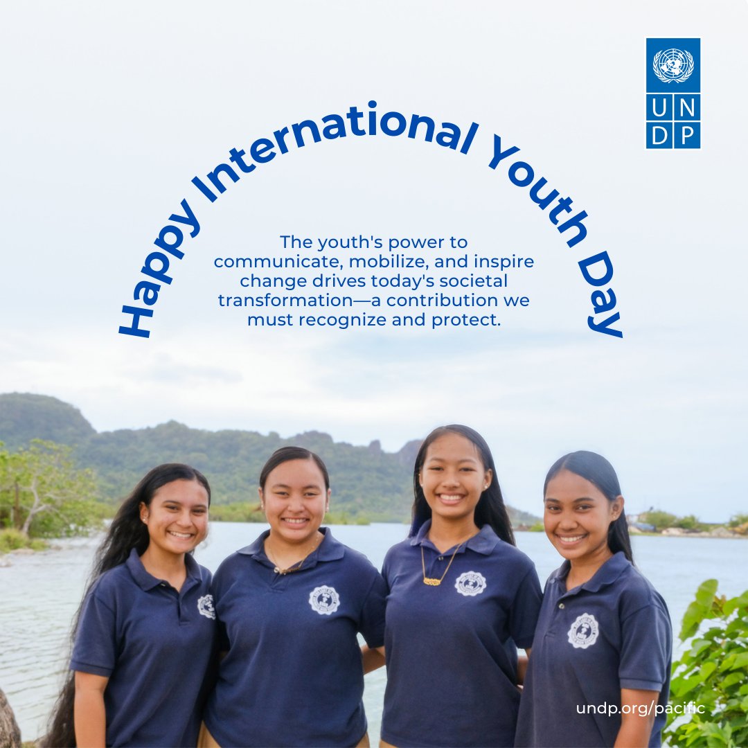 Happy #InternationalYouthDay! The youth's power to communicate, mobilize, and inspire change drives societal transformation. By recognizing contributions and supporting innovative ideas, we can foster meaningful collaboration towards achieving sustainable development.