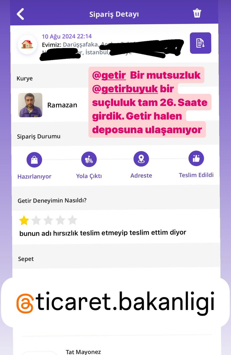 Sipariş verdiğim sebzeleri eksem yetişirdi. <a href="/getir/">getir</a>  Bir mutsuzluk <a href="/getirbuyuk/">getirbüyük</a> bir suçluluk tam 26. Saate girdik. Getir halen deposuna ulaşamıyor. <a href="/ticaret/">T.C. Ticaret Bakanlığı</a> <a href="/getirdestek/">getirdestek</a>