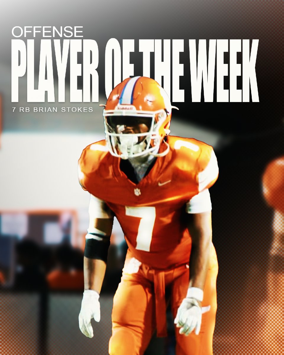 Congratulations to our players of the week!
Brian Stokes
Jason Brown
Garland Holliday
Langston Jones
#BLEEDORANGE