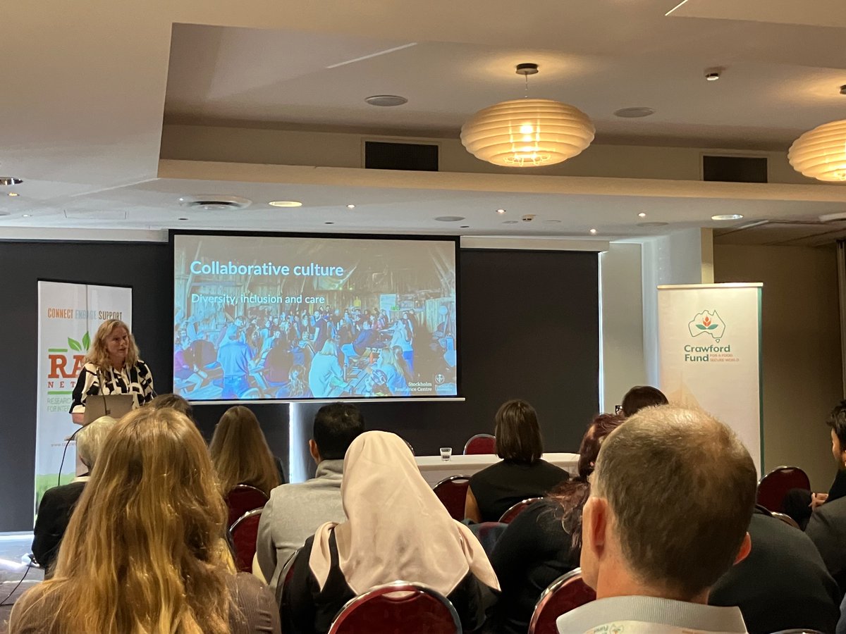AlisonRBentley's tweet photo. Inspiring to hear from @LineGordon on some of the secrets to research for building a resilient planet 🌍 
Step 1: create science step changes through new ways of working: embedding daily inter-disciplinarity &amp; a collaborative culture for diversity, inclusion &amp; care 💚 #24cfconf https://t.co/vD9SkxgqNR