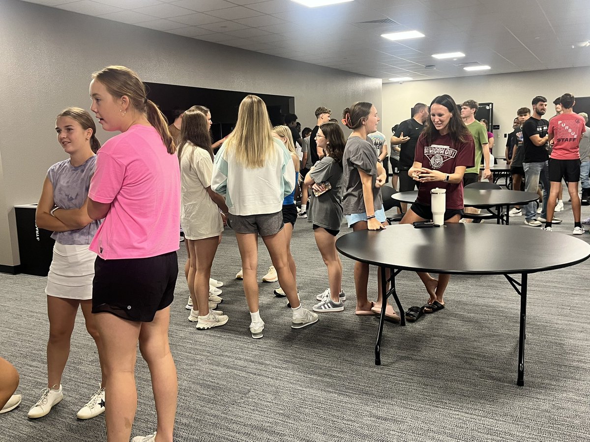 First meeting with the HAWKS to plan this years Bible study.  Aaron Harmon led a great devotional and we had a ton of girls, boys and coaches show up.  Praying we GROW closer to the Lord and make a mighty IMPACT for His glory.