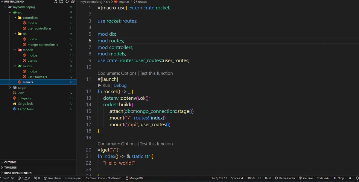 asyncrohan's tweet image. 🚀 Day 70 & 71 @kirat_tw: Rust with @letsgetrusty and @tan_stack Router! 📚 Learning CRUD APIs with rocket rs and diving deep into TanStack Router's caching and problem-solving. Thanks @kirat_tw for the guidance! 🌟 #RustLang #TanStackRouter #LearningJourney #buildinpublic