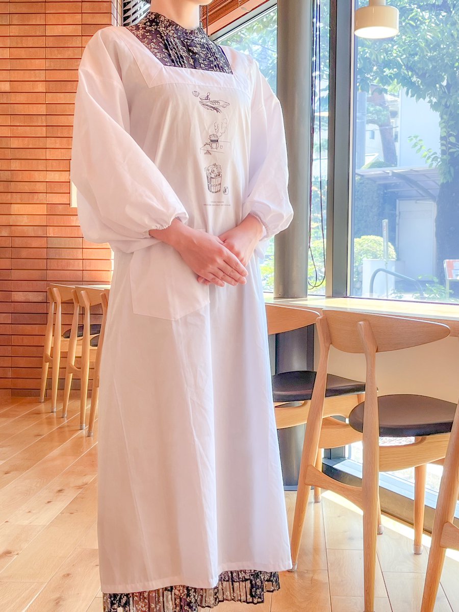 エプロンおばさん　かっぽう着　長谷川町子記念館 一時欠品していたエプロンおばさんの割烹着が再入荷いたしました