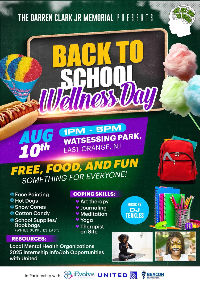 therealvanessac's tweet photo. "Volunteering at Back-to-School Wellness Day for Darren Clark Jr. Memorial, serving on water duty. Proud to support mental health awareness, remembering #notallpainisvisible." https://t.co/IwhzwB5HNy