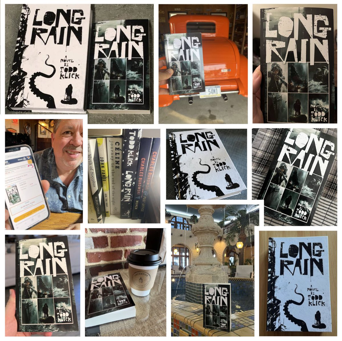 This past week, readers sent me photos of their copies of LONG RAIN, which is the coolest thing that's happened to me as a writer.