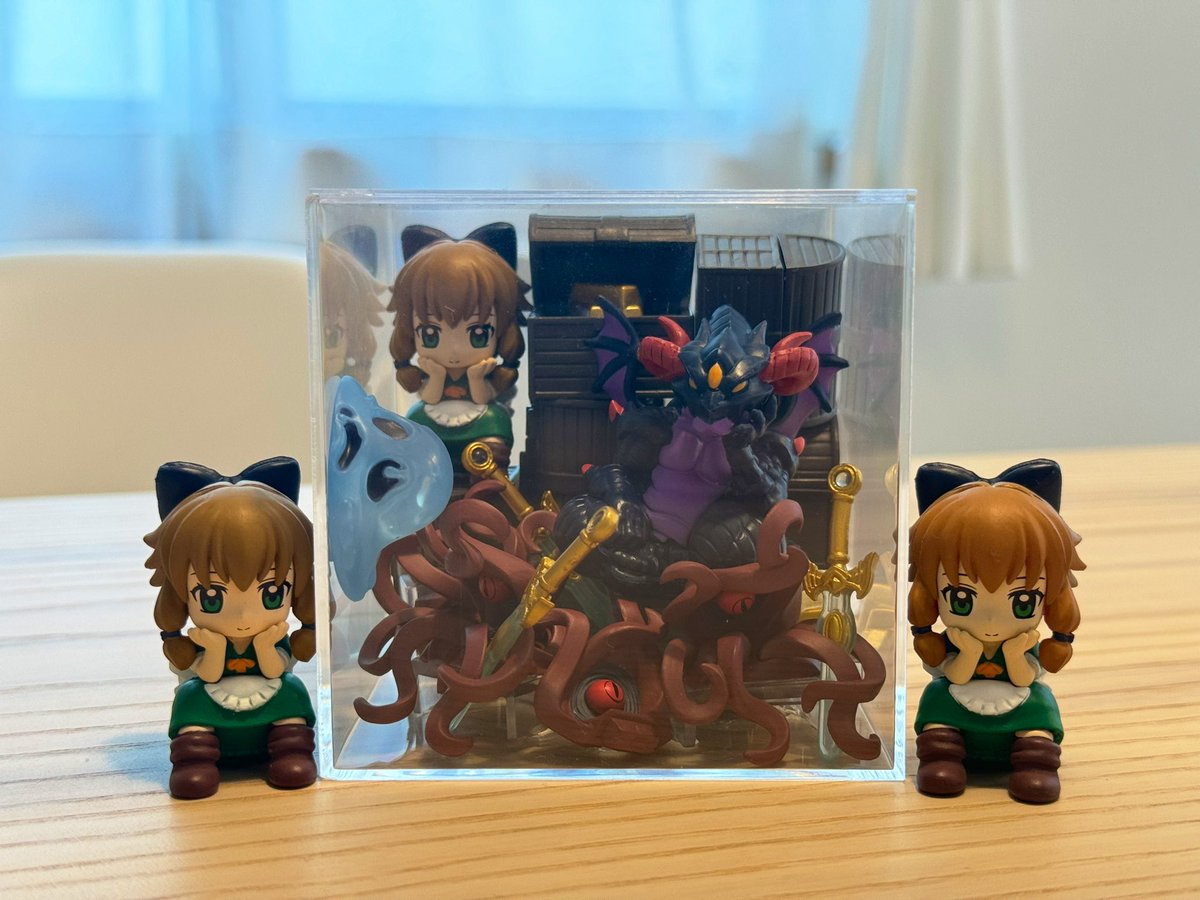 まちぼうけダンジョン 第1弾を百均の立方体ケースに収納！！ 雰囲気出