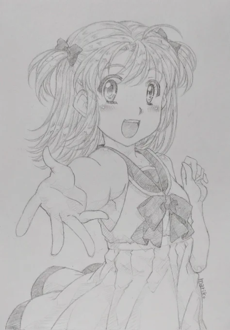 #アナログ #イラスト #落書き #女の子 