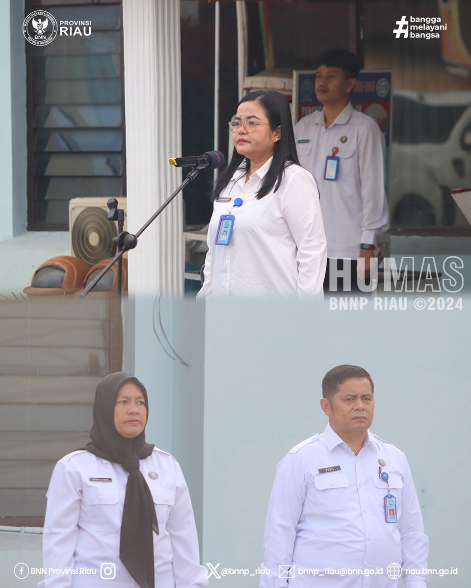 BNNP_Riau's tweet photo. Seluruh Personil BNN Provinsi Riau melaksanakan Apel Senin pagi di Halaman Kantor BNN Provinsi Riau, Kegiatan apel berjalan dengan lancar dan hikmat.

#bnnpriau #bnnri #riaubersinar #indonesiabersinar https://t.co/lpjy9sVHAl