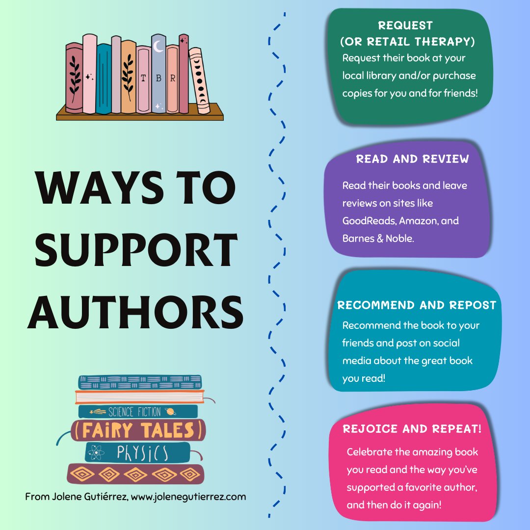 A common misconception about authors is that we make lots of $.

Another is that our publishers do much of our marketing for us.

These things aren't true for an average #kidlit author.

So how can you help?

Request the book, read, review, recommend to others, and then repeat!