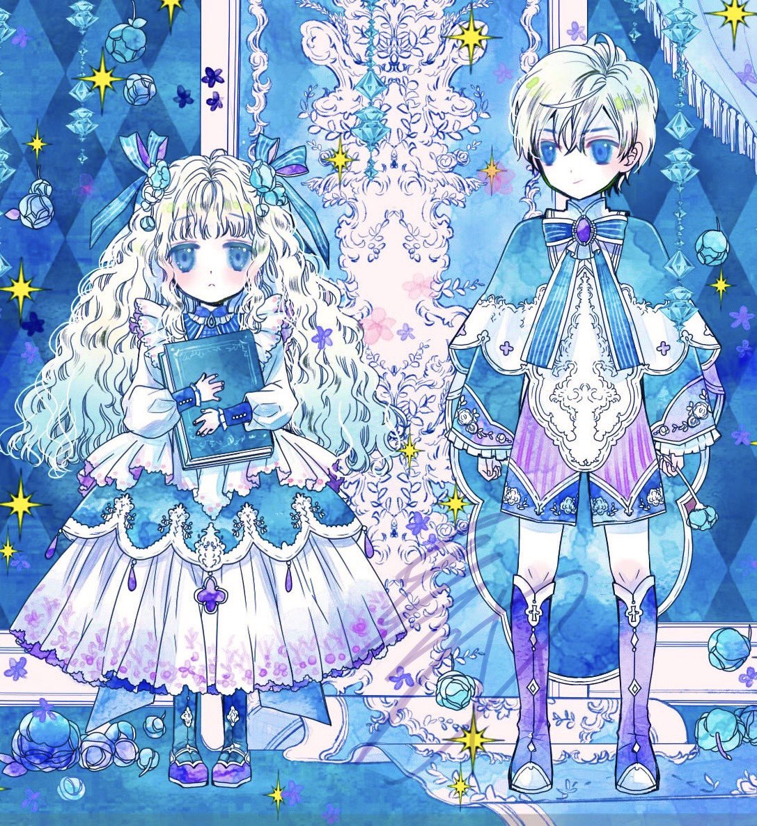 「毎日暑いので涼しげな色のイラストを選んでみた#虫かぶり姫 」|喜久田ゆいのイラスト
