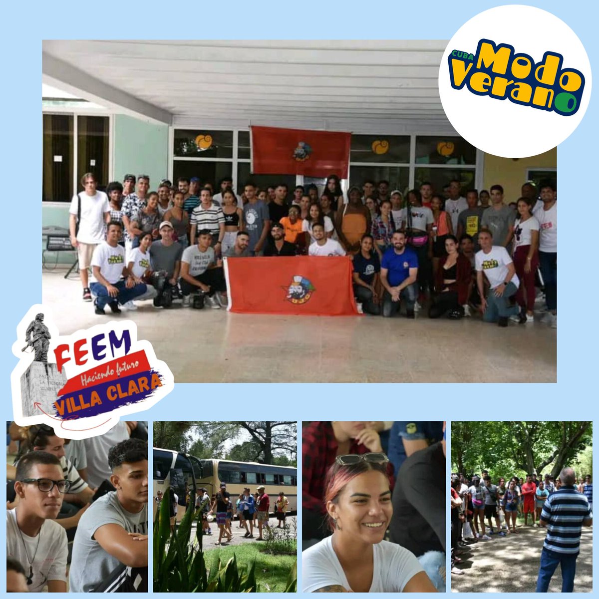 La FEEM villaclareña 🍊 presente en esta 2️⃣da edición del Campamento de Verano 🏖️ de la UJC ✊, esta vez desde la Universidad de Ciencias Médicas ⚕️.

#FEEMVillaClara
#VillaClaraConTodos
#UJCuba
