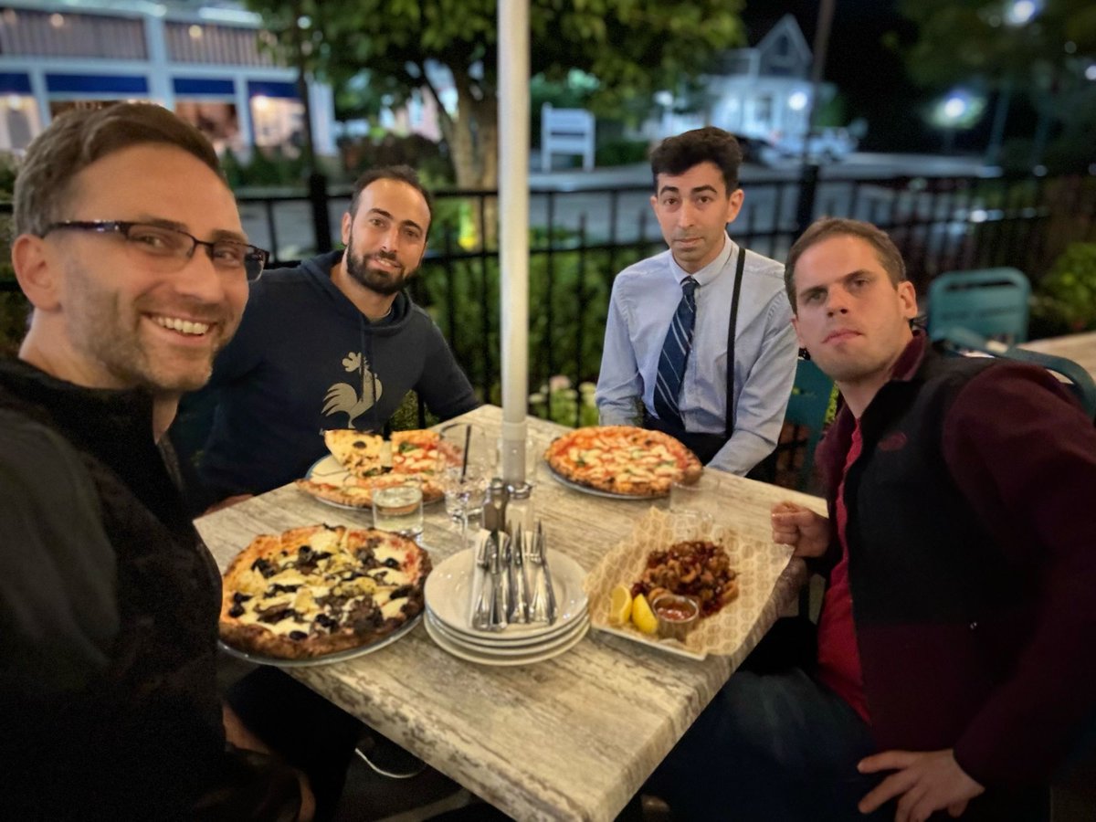 zlatko_minev's tweet photo. Great kickoff to quantum simulation #QSim 2024 with Guido Pagano, Mario Motta, Oles Shtanko over Napoli 🍕!
QSim was one of the best conferences I spoke at in 2023 and I’m really looking forward to 2024 and the fruits of our efforts on the program committee this year. https://t.co/3pf72BmvGQ
