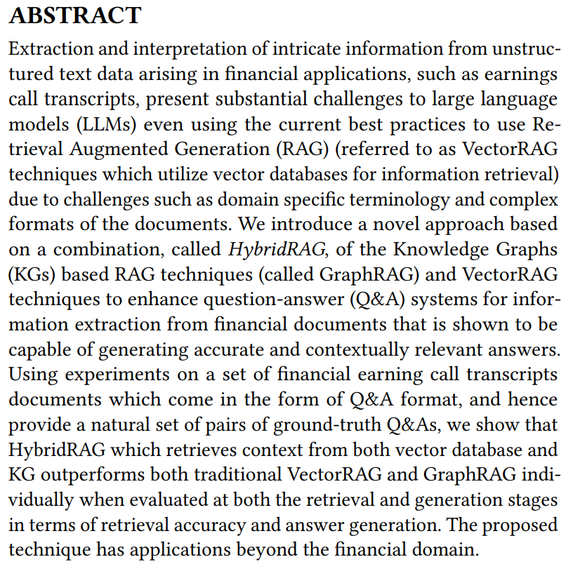 _reachsumit's tweet photo. HybridRAG: Integrating Knowledge Graphs and Vector Retrieval Augmented Generation for Efficient Information Extraction

Combines VectorRAG and GraphRAG techniques to improve information extraction from financial documents.

📝https://t.co/KHIDWy6NNe https://t.co/ii5BG7yc9C