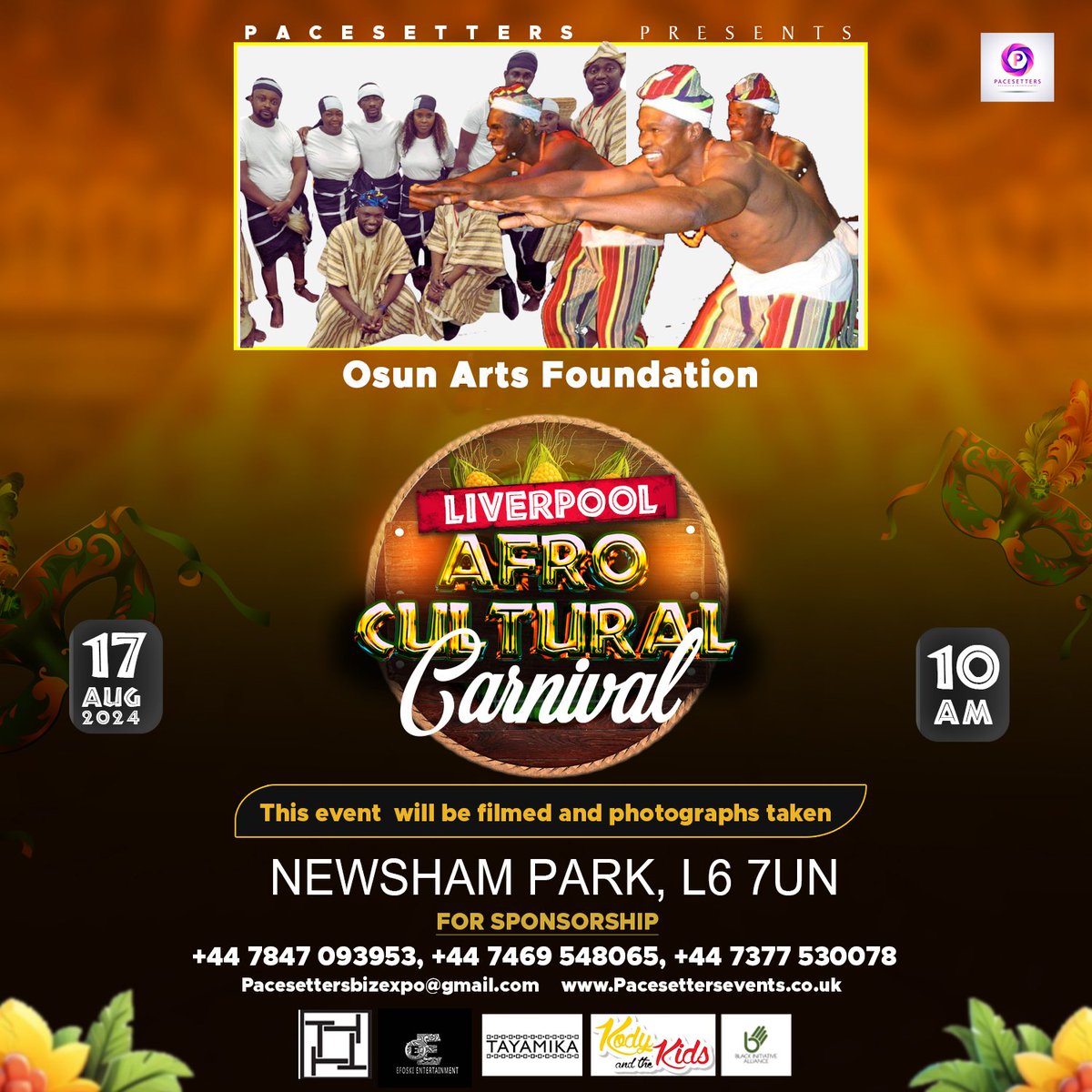 temiajayi's tweet photo. Liverpool Afro-Cultural Carnival 2024
Saturday 17th August 2024 at NEWSHAM PARK. Join us as we celebrate culture. Come dressed in your cultural costumes/attire
 
Time: 10am to 5pm
Gets 30%  discount on all goods &amp; services on the day.
Order your costumes. 
@OsunArt 
Don't miss it https://t.co/g8MAkVclih