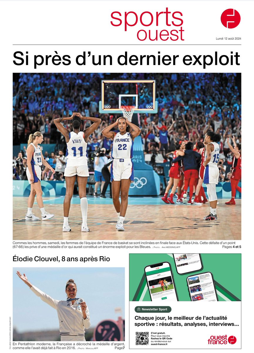 ereiscarona's tweet photo. Les trois Une de @OuestFrance à retrouver ce lundi matin https://t.co/WEKS3qPtHK