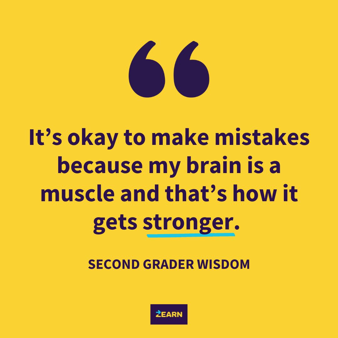 🤩 This student in <a href="/KarenDelay2/">Karen Delay</a>’s class gets it: Making mistakes is how we learn!

💪 Here’s to another year of growing brains. 🧠

#ITeachMath