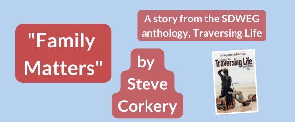 "A nurse loosened Amelia's stiffened finger and removed a handkerchief. She gave it to Mike, pressed it into his hand and said, Use this. It will help; it has her smell." Read Steve Corkery's story, "Family Matters," in "Traversing Life," at: sdweg.org/The-Guilded-Pe… #reading