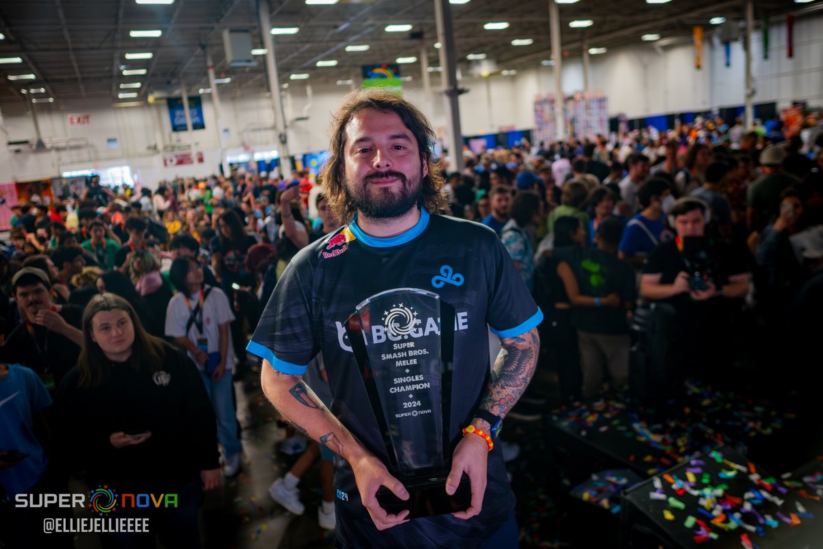 Supernova 2025 (@supersmashcon) on Twitter photo 6 years later, he finally got his confetti.
Congratulations to <a href="/C9Mang0/">🦅🦅 GO BIRDS 🦅🦅</a>, your Supernova 2024 Melee Champion! 6 years later, he finally got his confetti.
Congratulations to <a href="/C9Mang0/">🦅🦅 GO BIRDS 🦅🦅</a>, your Supernova 2024 Melee Champion!