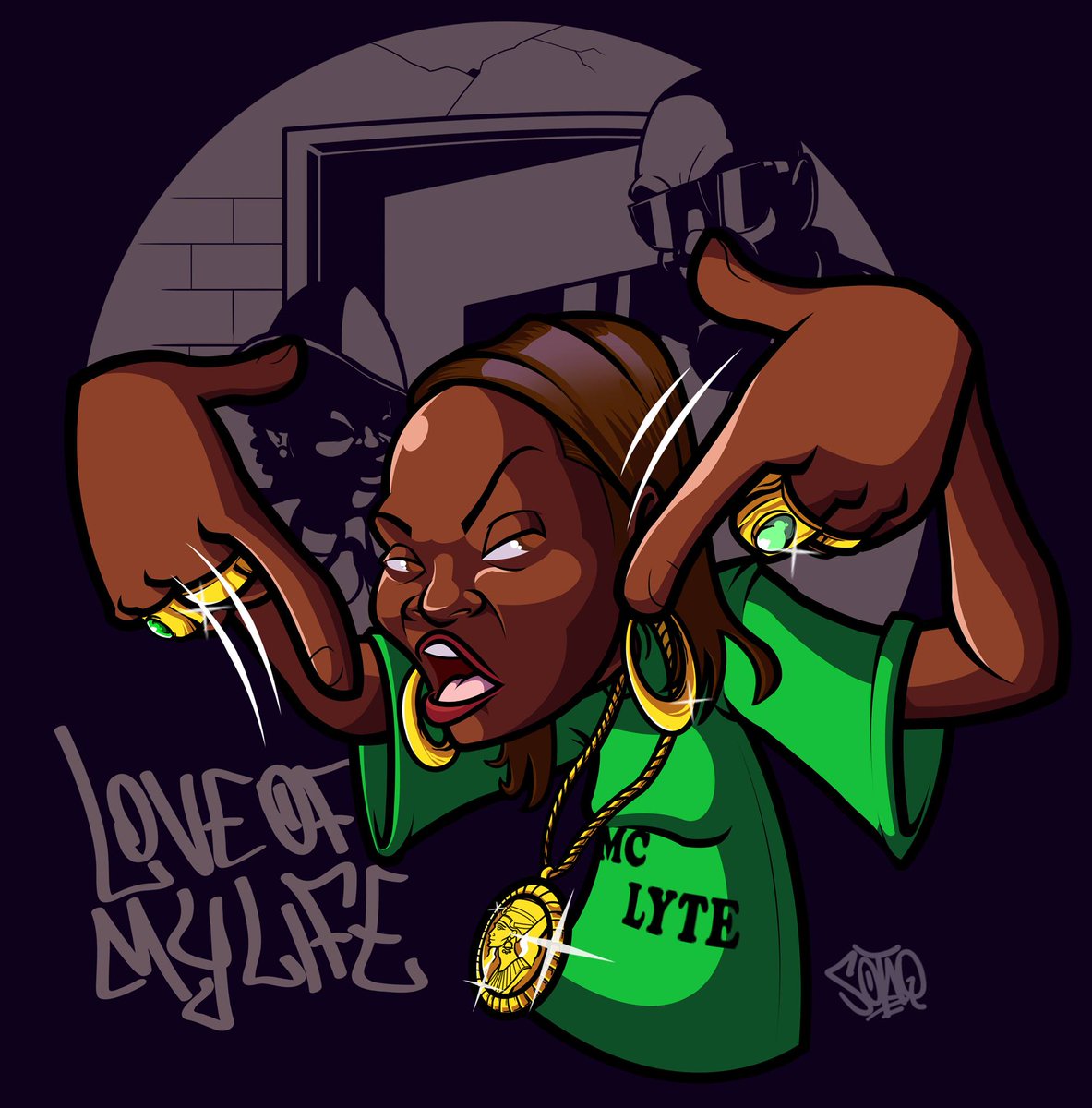 sotaq's tweet photo. Love of my life
 
 Participação da lendária @mclyte
 
 #fanart #erykahbadu #common #hiphop #loveofmylife #ipadcharacters #lifestyle https://t.co/HPNuYPsC8s