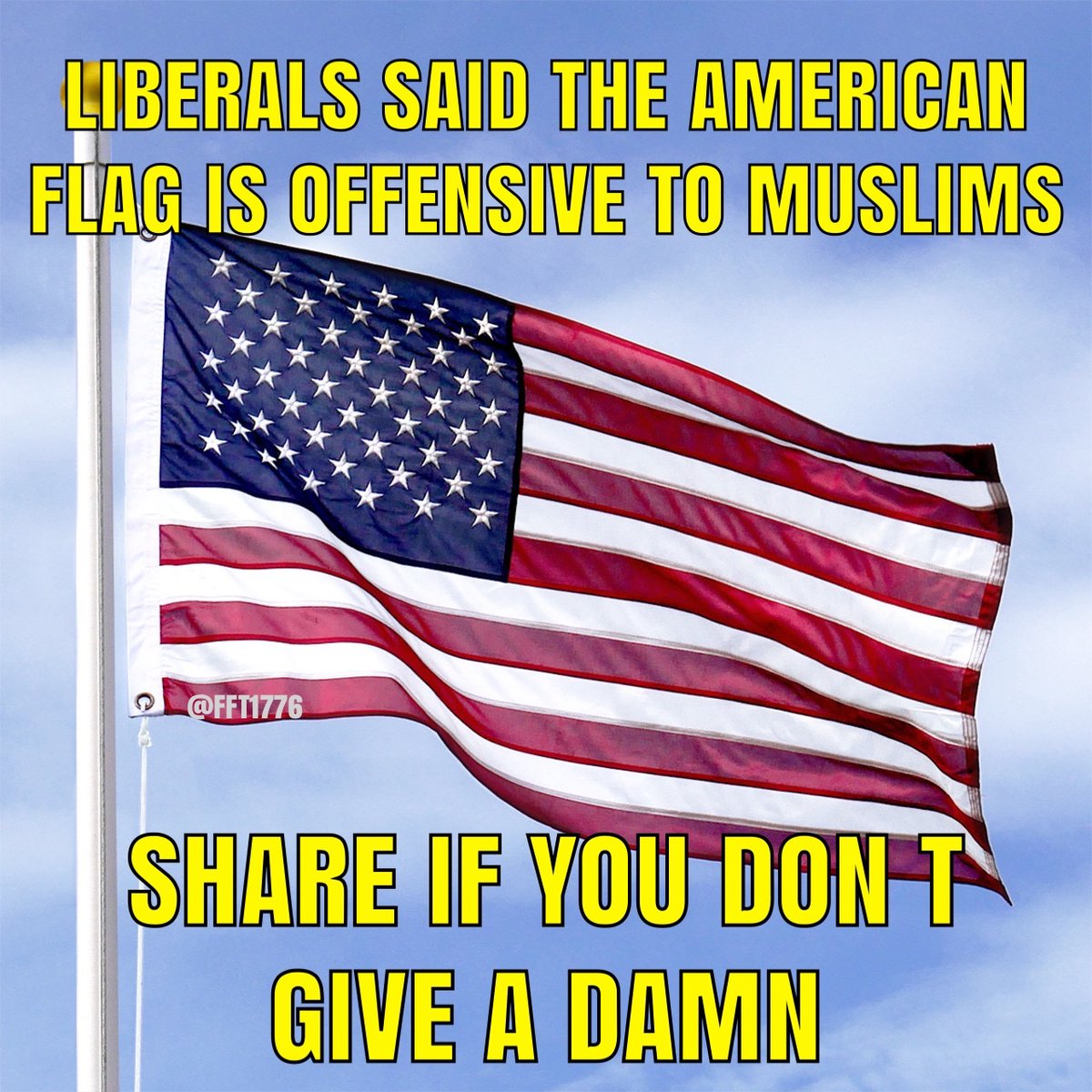 Not only do I not give a damn, I’ll fly 3 flags.