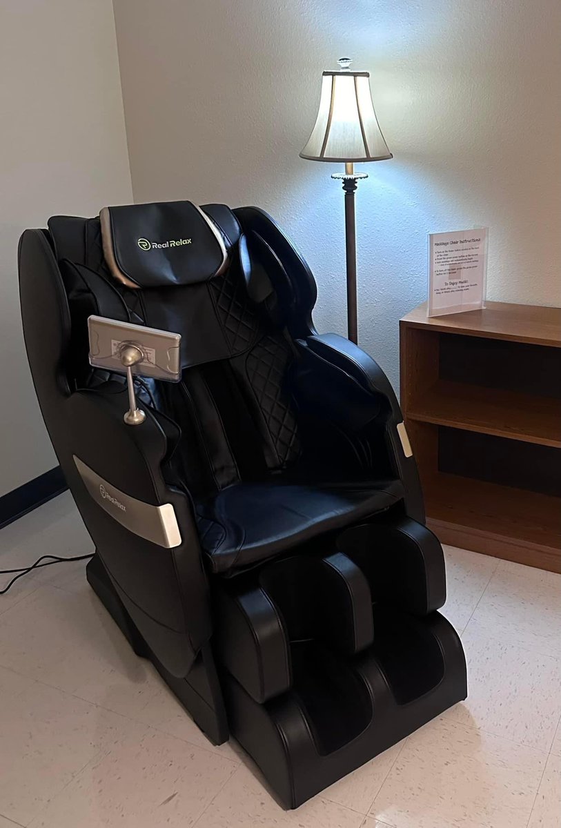 The greatest wealth is health! Thanks to our wonderful counselor, Mrs. Peters, our campus staff will now be able to relax in our health and wellness room! 🪴🛋️💚