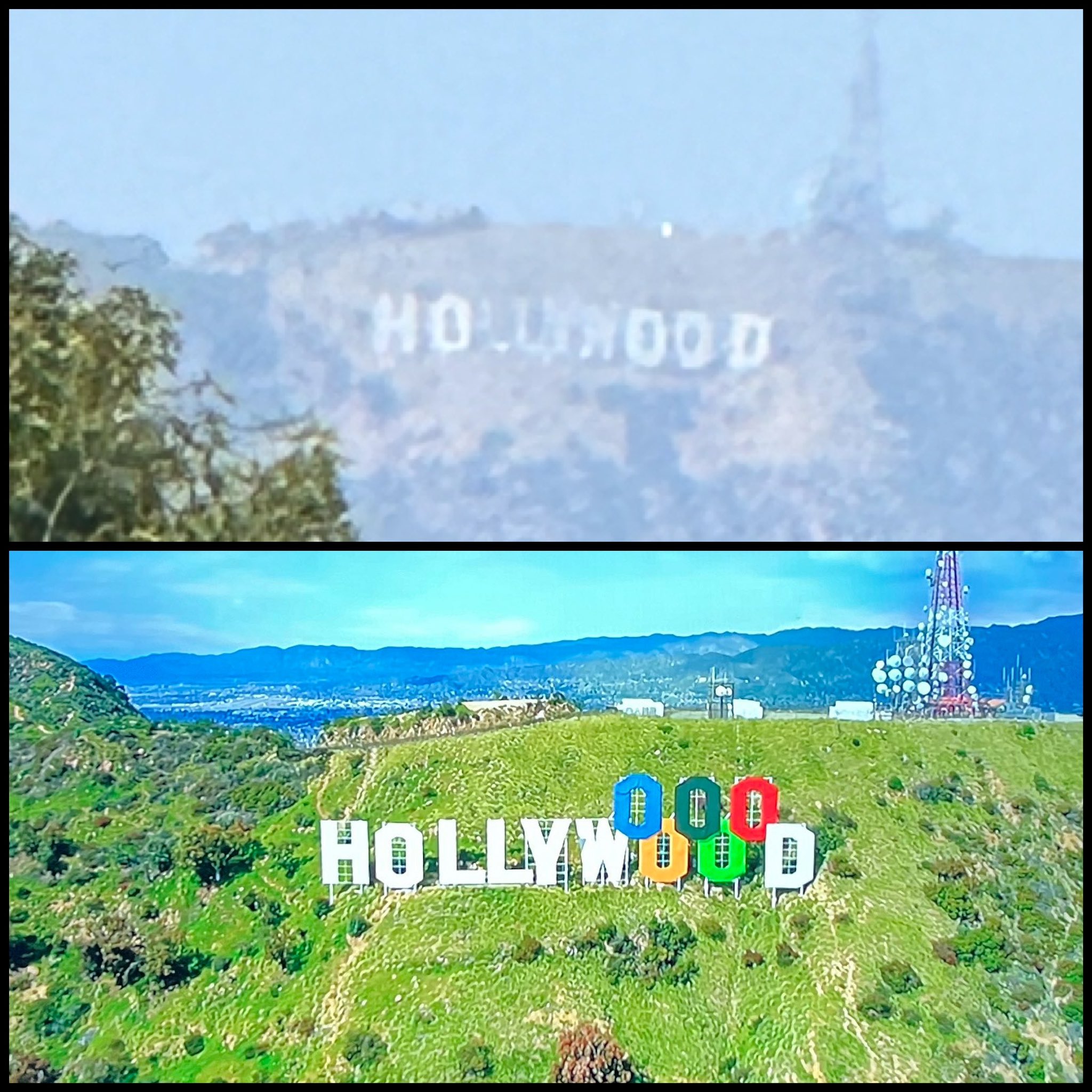 ♡Paige♡ on X: “No Olympic Rings on the Hollywood Sign… https://t
