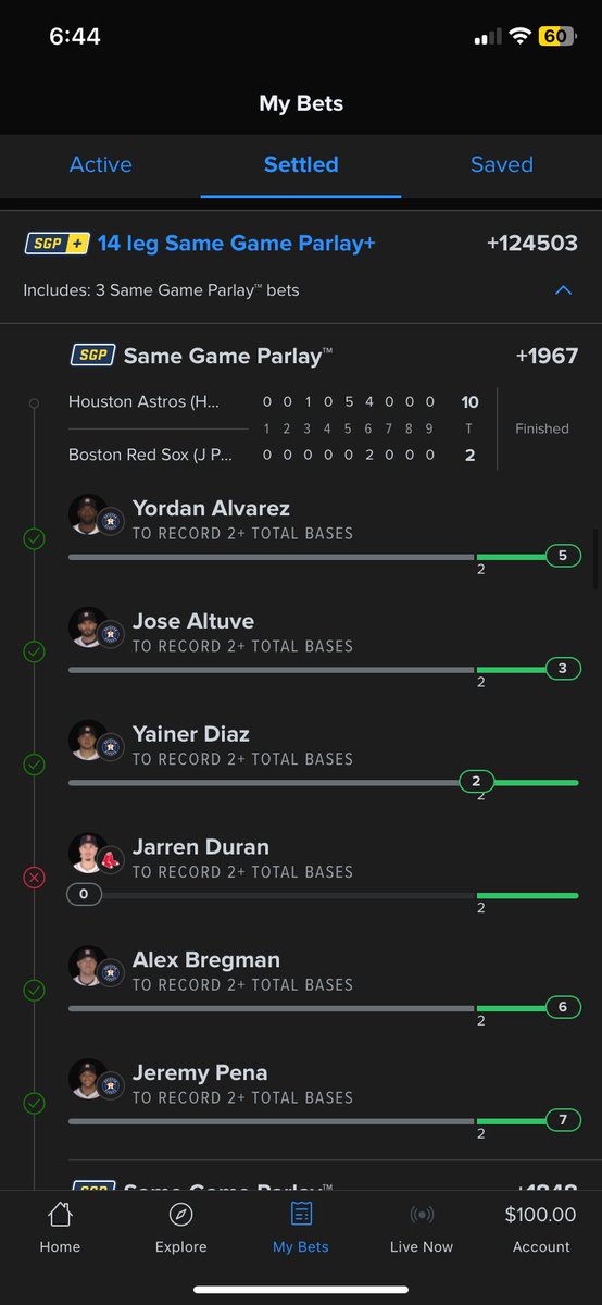 Cnewcomb_1124's tweet photo. @FDSportsbook here’s my bad beat today 🤮 https://t.co/SZqEGZi0V7