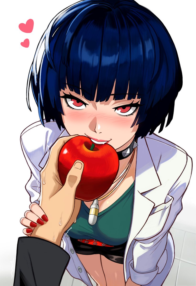 neggoartz's tweet photo. An apple won't keep her away https://t.co/30mElqME8O