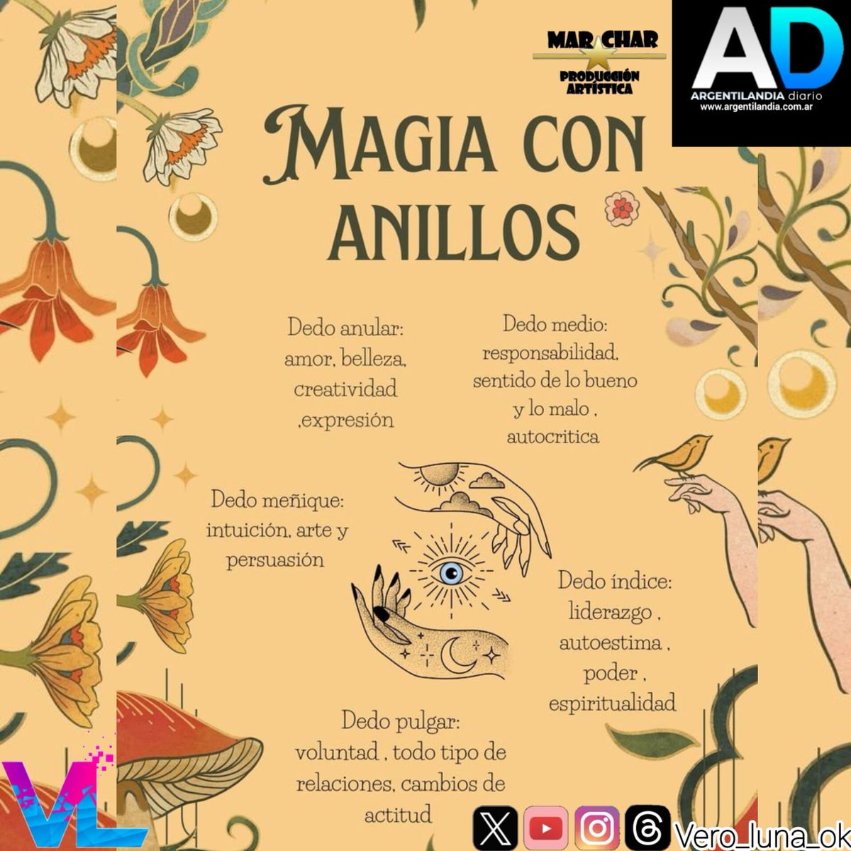 Vero_Luna_OK's tweet photo. La magia 🔮✨🪄🧙🏻de cada individuo está en ser espontáneo y ser uno mismo 🧝🏻♀️🧚🏻♀️✋🏻💍
✴️Atrae esa energía con una actitud positiva ✨🙌🏻 tú eres magia 🪄✨
Sé Amor 💫❤️, Sé energía ✨🙌🏻💫🌌🔮🕉️
Abrazo 🤗 de luz 💫🌌🔮🙌🏻✨
#felizsemana #buenlunes #energia #serdeluz #seamor #viveyama https://t.co/BOzLNwkfKz