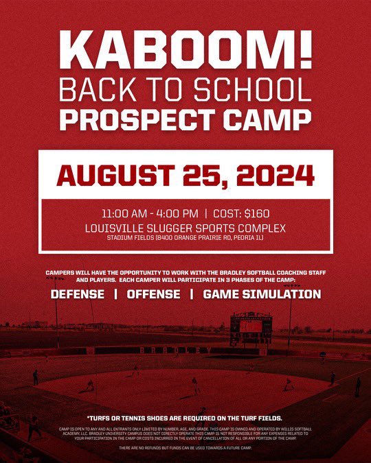 🚨 TWO WEEKS AWAY 🚨 

Sign up for camp today!

willissoftballacademy.com

🅱️🥎
