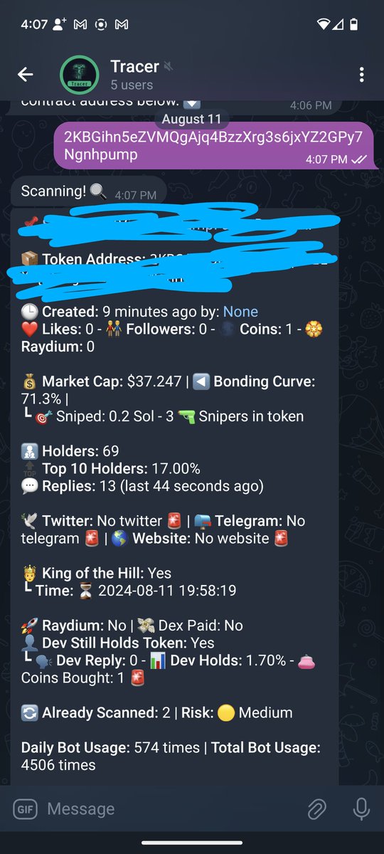 <a href="/solananew/">SolanaNews.sol</a> <a href="/585eth/">Ordinals</a> Keep eyes on $TRACER

@Tracer0X0 
AkaURBsD3nVB4YSNjMQK1DRWxRSmU3SGzKnPf2WTpump
Sub 100k

Solana utility - dashboard and analytics for $SOL pump.fun AND DEX tokens + telegram bot.

Much room for
- revenue earning 
- growth
- value