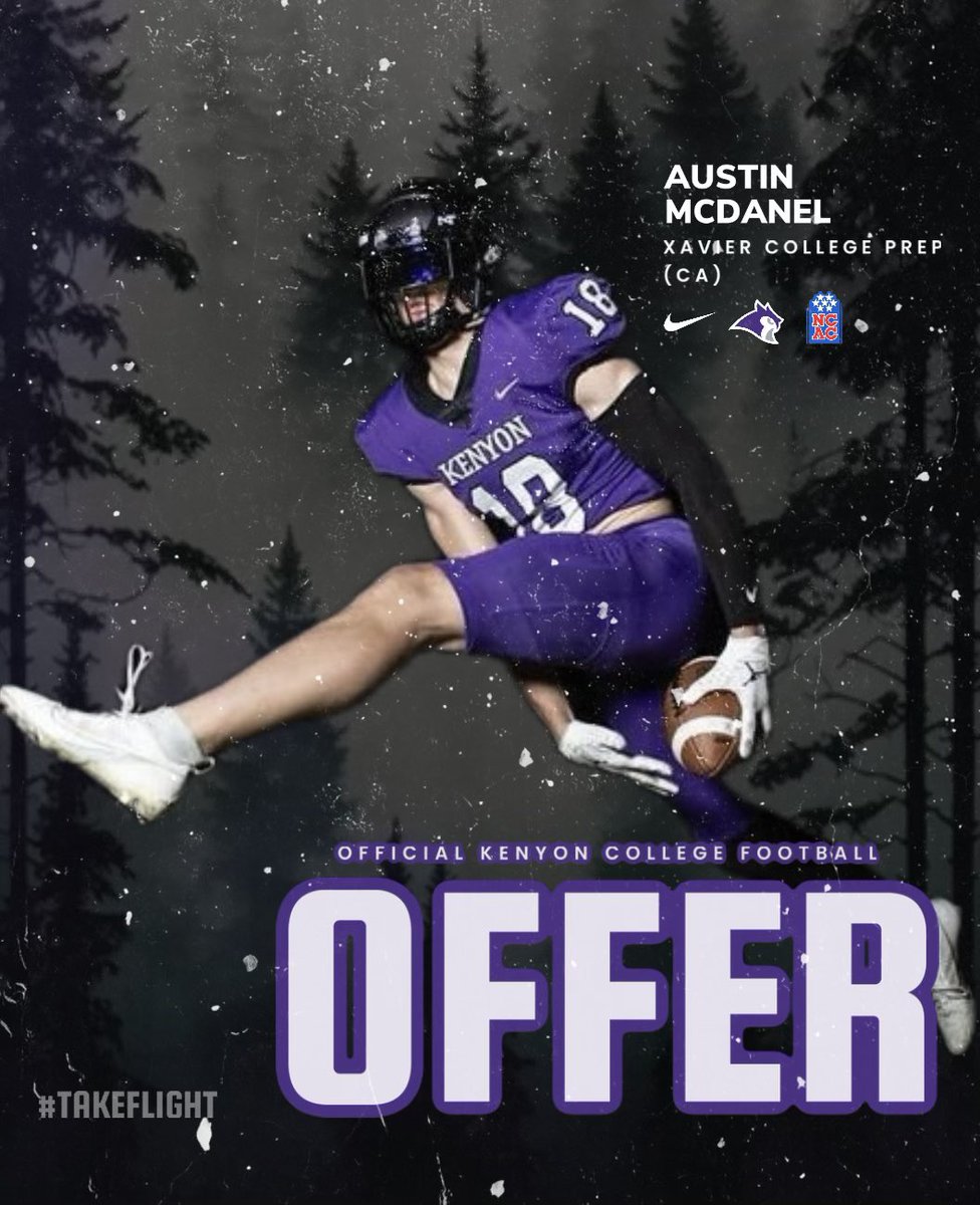 After a great talk with <a href="/IanMGood/">Ian Good</a> and <a href="/officialKelvinM/">Kelvin Melgar</a> I am thankful to receive an offer to Kenyon. <a href="/JamesDockery31/">Coach Doc V</a> <a href="/_Tpope16/">Taylor Pope</a> <a href="/MichaelKarls/">Michael Karls</a> <a href="/NickXalis/">NickXalis</a> <a href="/MatthewCantu61/">Matthew Cantu</a> <a href="/SteveEscobedo12/">Steve Escobedo</a>